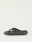 SOLEPLAY Dark Grey Ribbed Textured Flip-Flops