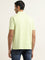 WES Casuals Lime Solid Relaxed Fit Polo T-Shirt