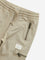 HOP Kids Beige Mid-Rise Cotton Blend Cargo Joggers