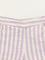 Utsa Kids Light Purple Cotton Striped High-Rise Palazzos