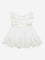 HOP Baby White Lace Design A-Line Cotton Dress