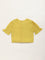 Utsa Kids Mustard Floral Embroidered Cotton Top (8 -14yrs)