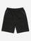 Y&F Kids Black Solid Mid-Rise Cotton Shorts