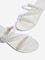 LUNA BLU Ivory Pearlescent Multi-Strap Slides