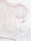 HOP Baby Pink Schiffli Design Cotton Top and Pants Set