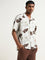 ETA Off-White Floral Patterned Relaxed-Fit Cotton Shirt