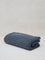 Westside Home Dark Blue Self-Striped Luxe Bath Towel