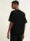 ETA Black Textured Slim Fit T-Shirt