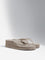 LUNA BLU Beige Wedge-Heel Flip-Flop