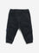 HOP Baby Dark Navy Mid-Rise Cotton Blend Cargo Joggers