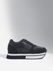 LUNA BLU Black Platform Lace-Up Sneakers
