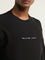 Nuon Black Text Design Relaxed-Fit Cotton T-Shirt