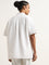 ETA White Waffle Textured Relaxed-Fit Cotton Shirt