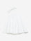 HOP Baby White Floral Tiered Cotton Dress & Headband Set