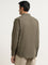 WES Casuals Olive Solid Relaxed-Fit Shirt