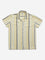 Y&F Kids Beige Striped Design Resort-Fit Cotton Shirt