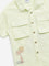 HOP Kids Lime Seersucker Textured Cotton Shirt