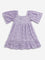 HOP Kids Lilac Schiffli Design Tiered Dress