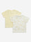 HOP Baby Yellow Lion Printed T-Shirts - Pack of 2