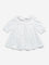 HOP Baby White Polka Dot Design A-Line Cotton Dress