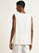 Nuon White Textured Slim-Fit Cotton T-Shirt