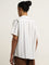 ETA Off-White Striped Design Resort-Fit Cotton Shirt