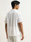 ETA White Crochet Design Relaxed-Fit Cotton Shirt