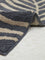 Westside Home Navy Leaf Printed Bathmat