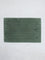 Westside Home Dark Green Self-Striped Fluffy Bathmat