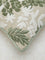 Westside Home Green Floral Embroidered Cushion Cover