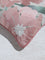 Westside Home Pink Floral Embroidered Cushion Cover