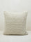 Westside Home Off-White Fleece Large Cushion Cover