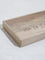 Westside Home Beige Text Design Wooden Serving Tray