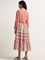 Bombay Paisley Coral Tiered Cotton Dress with Jacket