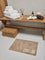 Westside Home Brown Text Printed Bathmat