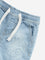 HOP Baby Light Blue Faded Mid-Rise Denim Shorts