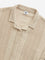 Y&F Kids Beige Knit-Textured Cotton Blend Shirt