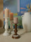 Westside Home Dark Brown Wooden Pillar Candle Stand