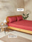 Westside Home Dark Red Solid Double Bed Fitted Sheet and Pillowcase Set