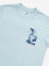 Y&F Kids Light Blue Printed Cotton T-Shirt