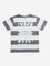 Y&F Kids Grey Stripe Printed Cotton T-Shirt