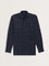 WES Formals Navy Checks Printed Relaxed-Fit Cotton Shirt