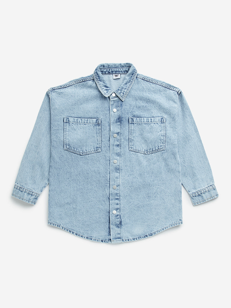 Y&F Kids Light Blue Denim Jacket