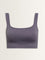 Superstar Purple Ribbed Textured Seam-Free Invisible Bra