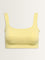 Superstar Light Yellow Ribbed Seam-Free Invisible Bra