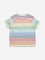 HOP Kids Multicolour Stripe Design Cotton Blend T-Shirt