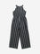 Y&F Kids Black Striped Halter Neck Jumpsuit