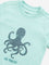 HOP Kids Mint Octopus Designed Cotton T-Shirt