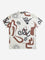 Y&F Kids Beige Abstract Design Resort-Fit Shirt