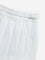 Y&F Kids White Box Pleated Mid-Rise Denim Skirt